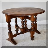 F85. Small gateleg table. 23”h x 24”w - $65 
